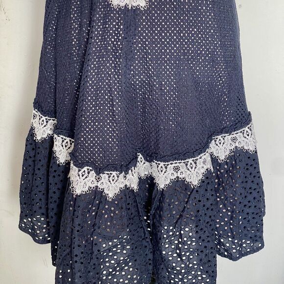 NHA KHANH Womens Dress Size 10 Bell Shaped Eyelet Lace Southernbell Bohowestern - Picture 6 of 13
